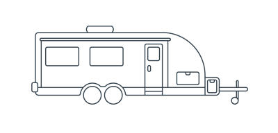 Illustration of a travel trailer